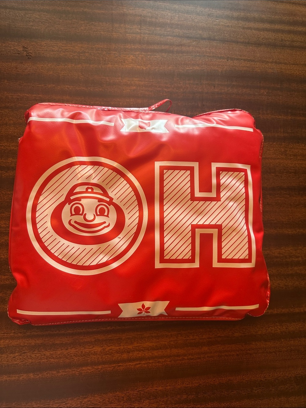 Ohio State Buckeyes Red Stadium Seat Cushion | Portable Foldable Fan Seat